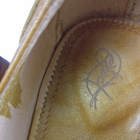 European designer EJECT heels Sunflower Marigold in genuine leather 40/9 - Picture 10 of 12